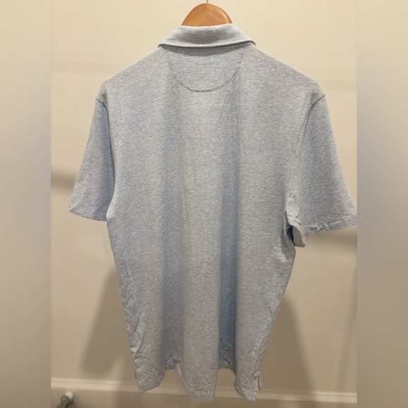 Faherty Movement 100% cotton Light Blue Polo Shirt - Picture 2 of 2
